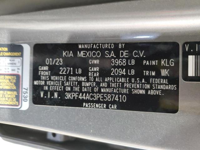 3KPF44AC3PE587410 KIA FORTE GT