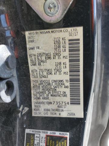 1N6BD0CT0HN735754 Nissan FRONTIER S