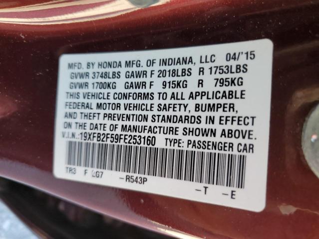 19XFB2F59FE253160 Honda Civic Lx