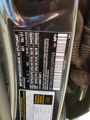 W1N0G8DB6MV309964 Mercedes-Benz GLC 300