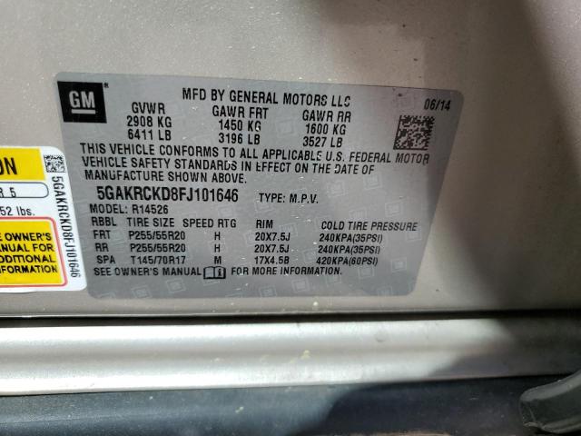 5GAKRCKD8FJ101646 Buick Enclave