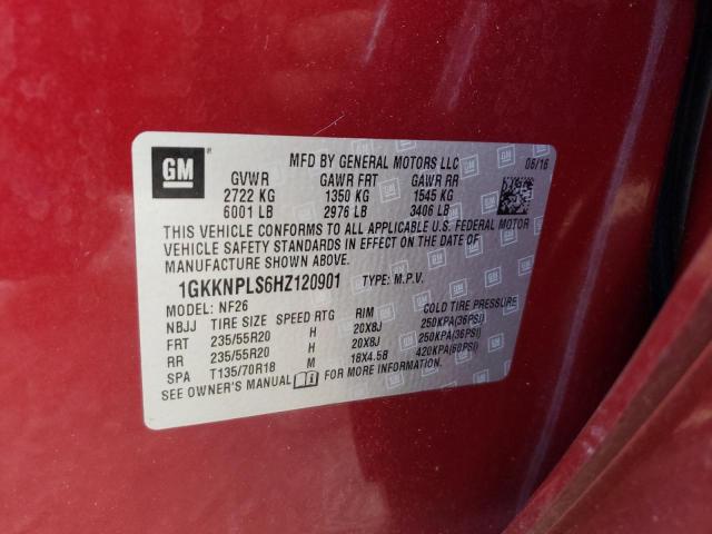 1GKKNPLS6HZ120901 GMC Acadia Denali