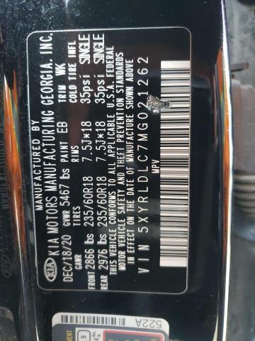 5XYRLDLC7MG021262 KIA SORENTO S