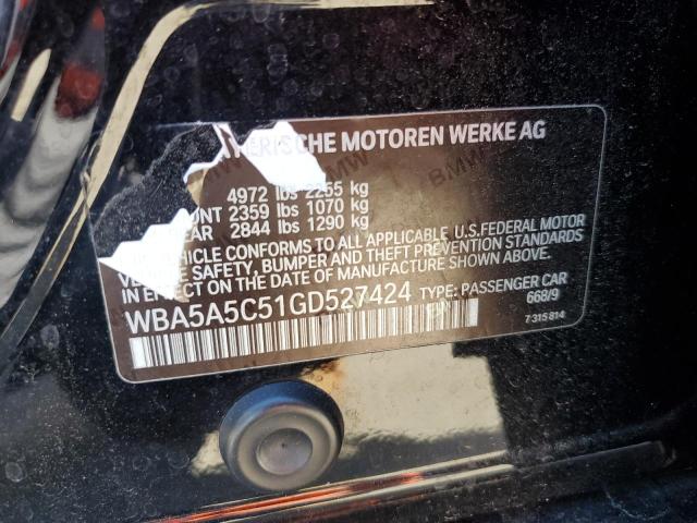 WBA5A5C51GD527424 BMW 528 I