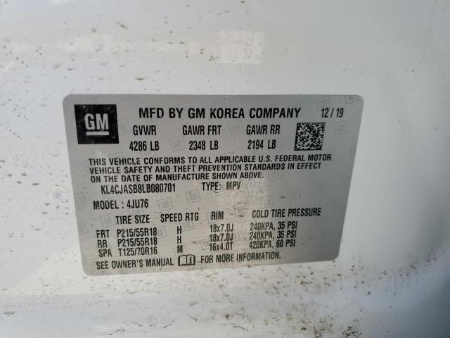 KL4CJASB8LB080701 Buick Encore Preferred