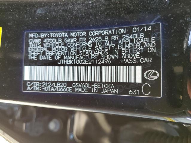 JTHBK1GG2E2112496 Lexus ES 350