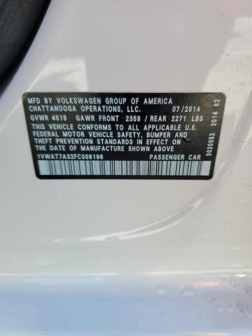 1VWAT7A32FC008196 Volkswagen PASSAT S