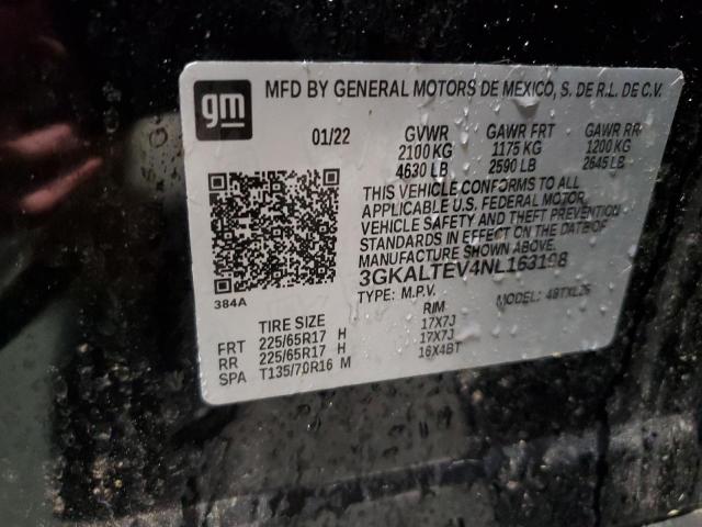 3GKALTEV4NL163198 GMC Terrain Sle