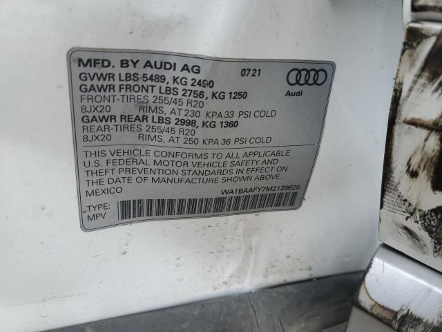 WA1BAAFY7M2129625 Audi Q5 Premium Plus