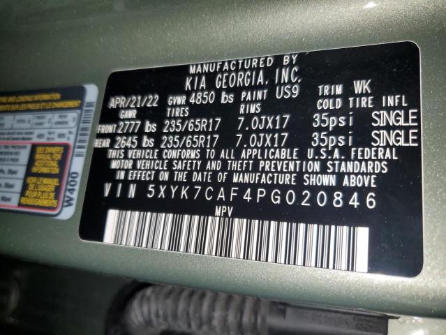 5XYK7CAF4PG020846 KIA Sportage X-pro