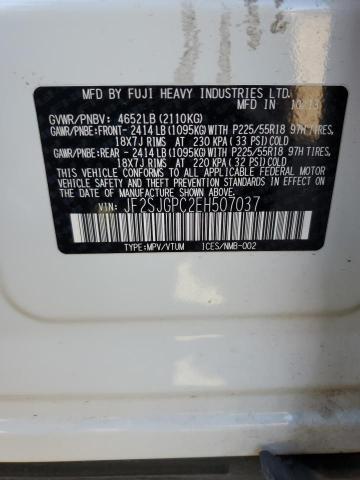 JF2SJGPC2EH507037 Subaru FORESTER 2