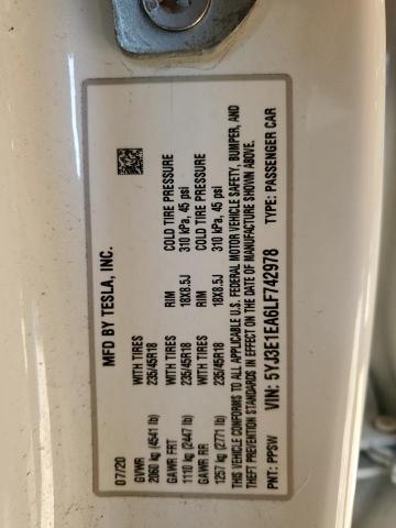 5YJ3E1EA6LF742978 Tesla MODEL 3