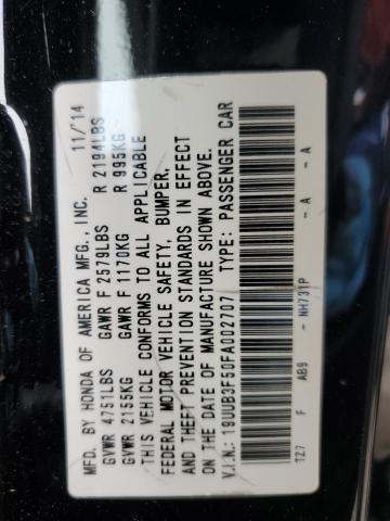 19UUB3F50FA002707 Acura TLX TECH