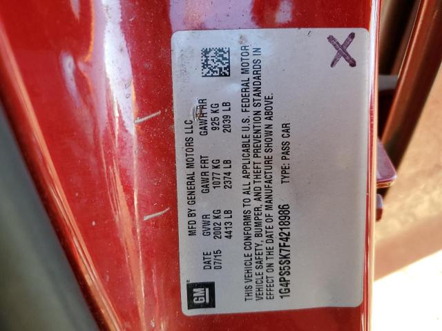 1G4PS5SK7F4218986 Buick Verano