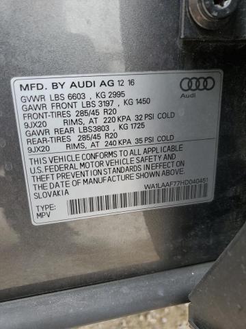 WA1LAAF77HD040451 Audi Q7 Premium Plus
