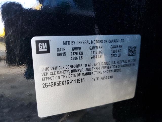 2G4GK5EX1G9111518 Buick Regal