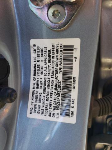 19XZE4F14KE030337 Honda Insight Lx