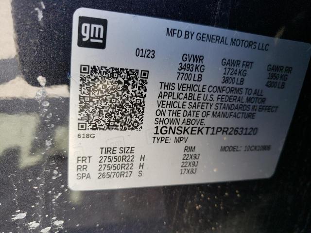 1GNSKEKT1PR263120 Chevrolet Suburban K1500 Rst