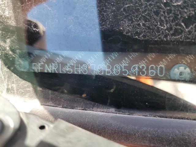 5FNRL5H37GB059360 Honda ODYSSEY SE