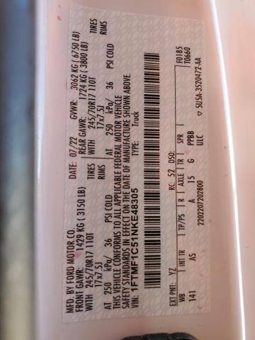 1FTMF1C51NKE48305 Ford F150