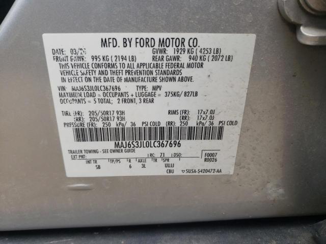 MAJ6S3JL0LC367696 Ford Ecosport Ses
