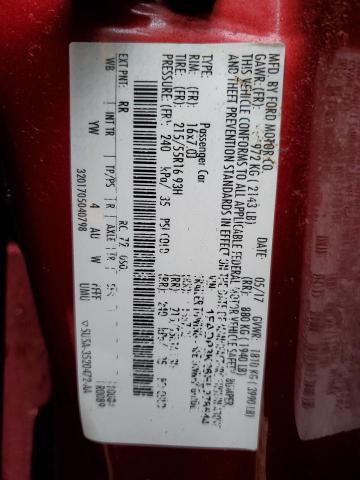 1FADP3K26HL278544 Ford FOCUS SE