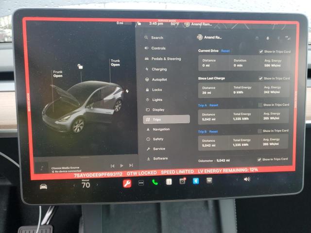 7SAYGDEE9PF693112 Tesla Model Y