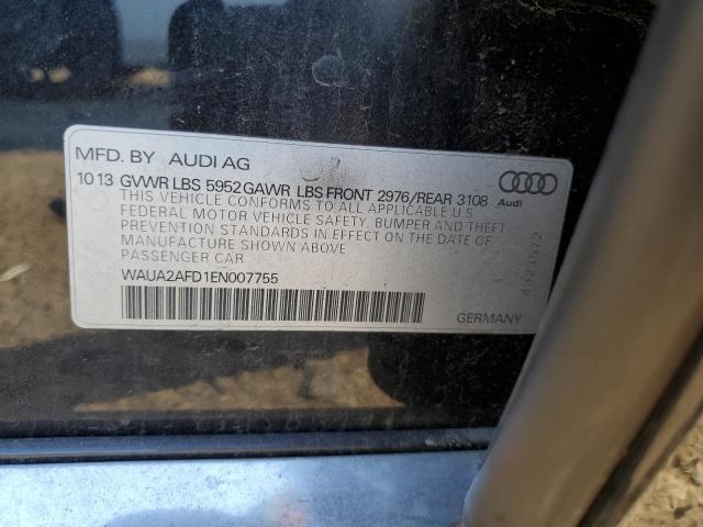 WAUA2AFD1EN007755 Audi A8 QUATTRO