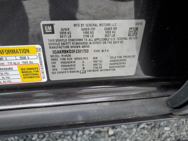 5GAKRBKD3FJ301750 Buick Enclave