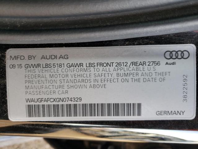 WAUGFAFCXGN074329 Audi A6 Premium Plus