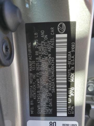 58ADA1C14MU004340 Lexus ES 300H