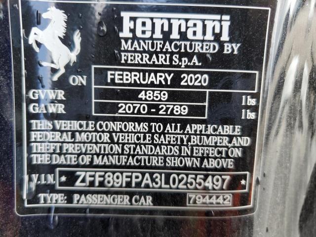 ZFF89FPA3L0255497 Ferrari Portofino