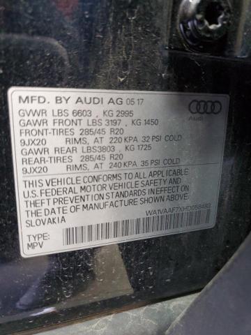 WA1VAAF7XHD058483 Audi Q7 Prestige