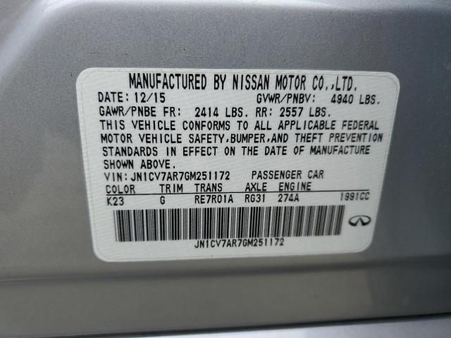 JN1CV7AR7GM251172 Infiniti Q50 BASE