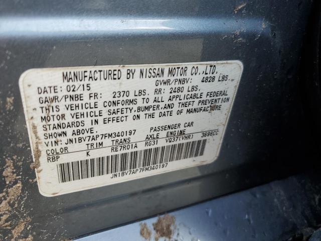JN1BV7AP7FM340197 Infiniti Q50 BASE