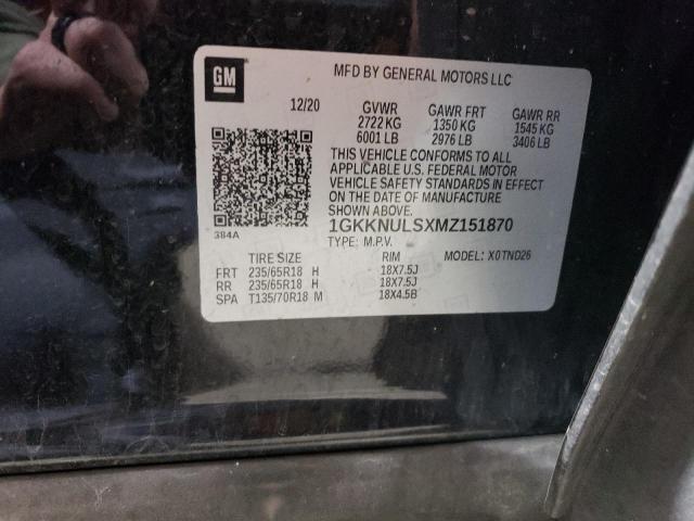 1GKKNULSXMZ151870 GMC ACADIA SLT