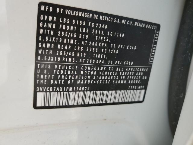 3VVCB7AX1PM114626 Volkswagen Tiguan Se R-line Black