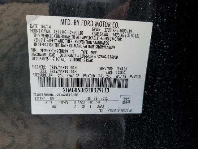 2FMGK5D82EBD29113 Ford Flex Limited