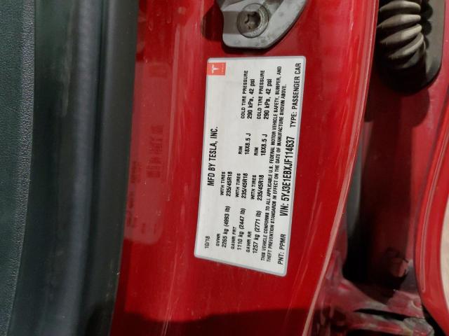 5YJ3E1EBXJF114637 Tesla MODEL 3