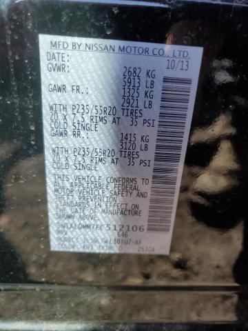 5N1AL0MM7EC512106 Infiniti QX60