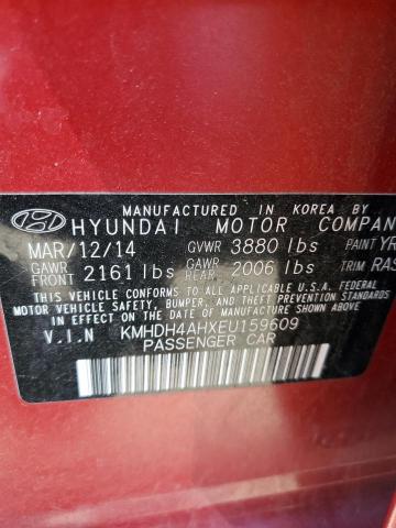 KMHDH4AHXEU159609 Hyundai ELANTRA SE