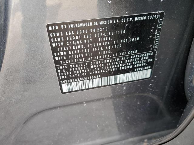 3VV2B7AX9LM182694 Volkswagen TIGUAN SE