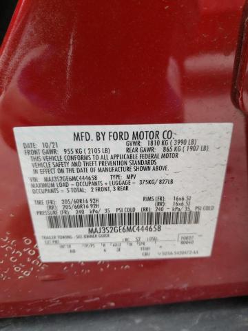 MAJ3S2GE6MC444658 Ford Ecosport Se