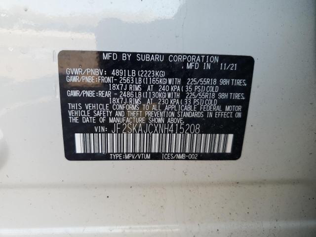 JF2SKAJCXNH415208 Subaru Forester Sport
