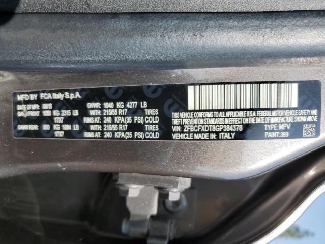 ZFBCFXDT8GP384378 Fiat 500x Lounge