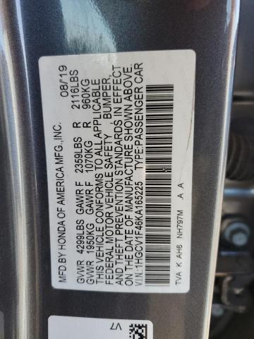 1HGCV1F46KA165225 Honda ACCORD EX