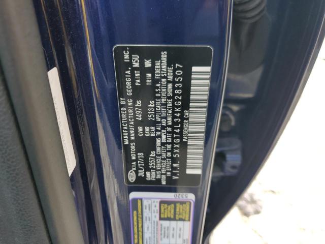 5XXGT4L34KG283507 KIA Optima Lx