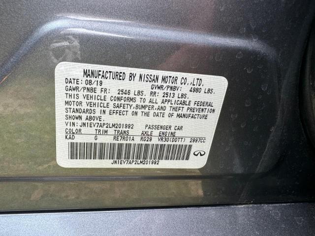 JN1EV7AP2LM201992 Infiniti Q50 PURE