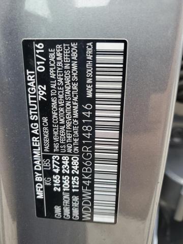 WDDWF4KB6GR148146 Mercedes-Benz C 300 4matic