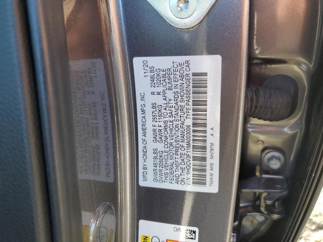 1HGCV3F11MA003006 Honda ACCORD HYBRID